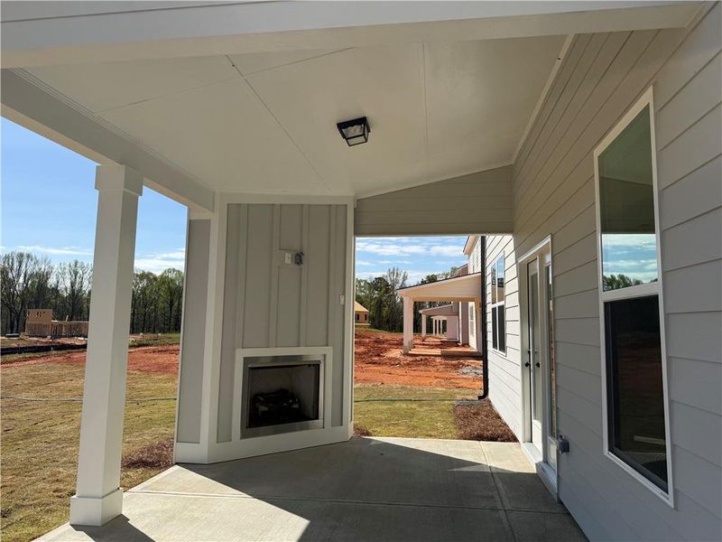 Exterior details and patio area of a home in Rosewood Lake Estates, Hoschton (Image 4). Exterior details and patio area of a home in Rosewood Lake Estates, Hoschton (Image 4).