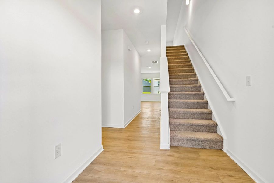 Foyer featuring the AW Collection® Minimalist - A stark, stylish entry with dramatic simplicity.