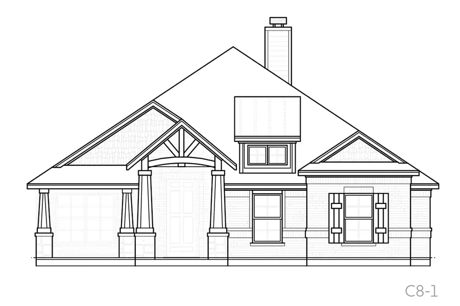Representative rendering of the exterior for the Arnold by John Houston Homes (Image 5).