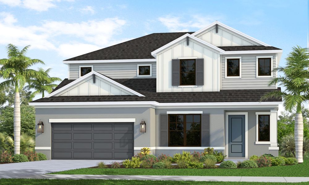 Representative exterior photo of a completed home built from the Sea Glass by Neal Communities in Canoe Creek, Parrish, FL (Image 5).