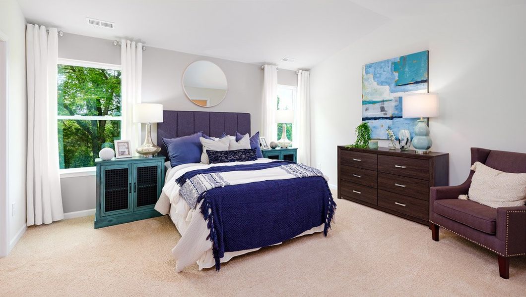 Furnished interior view inside a new home in Tap Root Farms, Fletcher (Image 21).