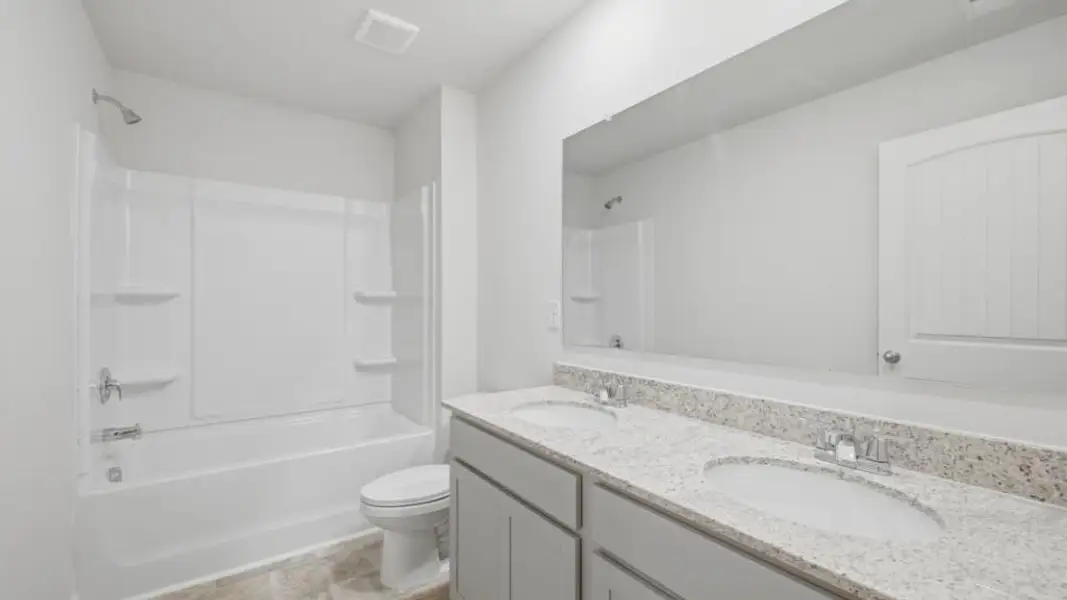 Furnished interior view inside a new home in Oaks at Cedar Grove, Fairburn (Image 9).