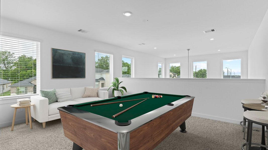 Furnished interior view inside a new home in Tamarron, Fulshear (Image 14). Furnished interior view inside a new home in Tamarron, Fulshear (Image 14).