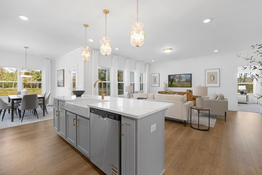 Furnished interior view inside a new home in Stonebridge Fairways, Monroe (Image 6). Furnished interior view inside a new home in Stonebridge Fairways, Monroe (Image 6).