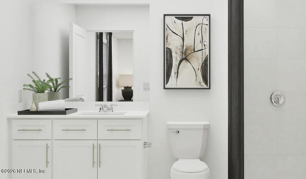 Furnished interior view inside a new home in Mill Creek North Townhomes, Jacksonville (Image 11).