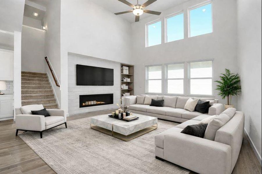 Virtual Staged Living Room