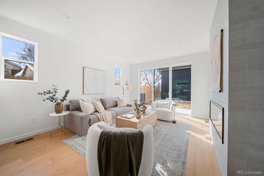 Furnished interior view inside a new home in , Denver (Image 37).