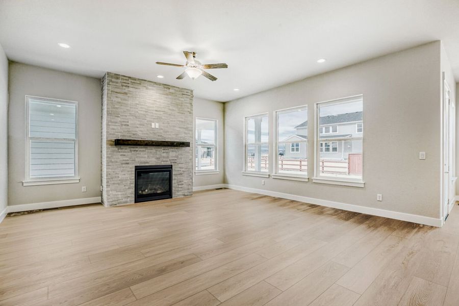 Spacious, unfurnished interior of a new home in RainDance, Windsor (Image 32).