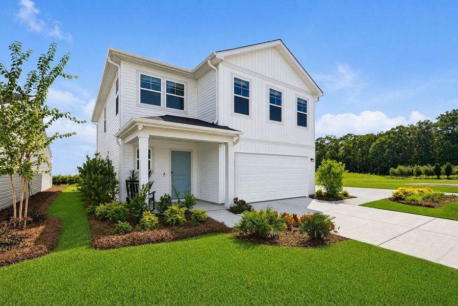 Representative exterior photo of a completed home built from the Frazier by Stanley Martin Homes in Essence at Bent Creek Village, Thomson, GA (Image 73). Representative exterior photo of a completed home built from the Frazier by Stanley Martin Homes in Essence at Bent Creek Village, Thomson, GA (Image 73).