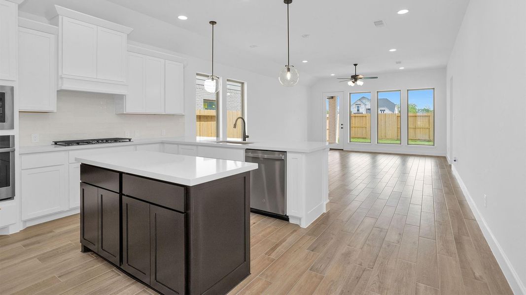 Furnished interior view inside a new home in Cross Creek West, Fulshear (Image 6).