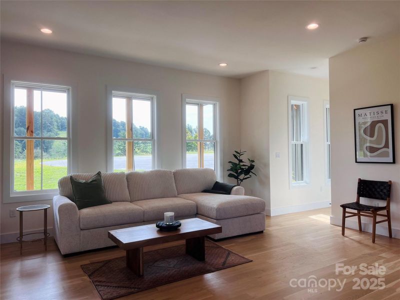 Furnished interior view inside a new home in , Asheville (Image 13). Furnished interior view inside a new home in , Asheville (Image 13).