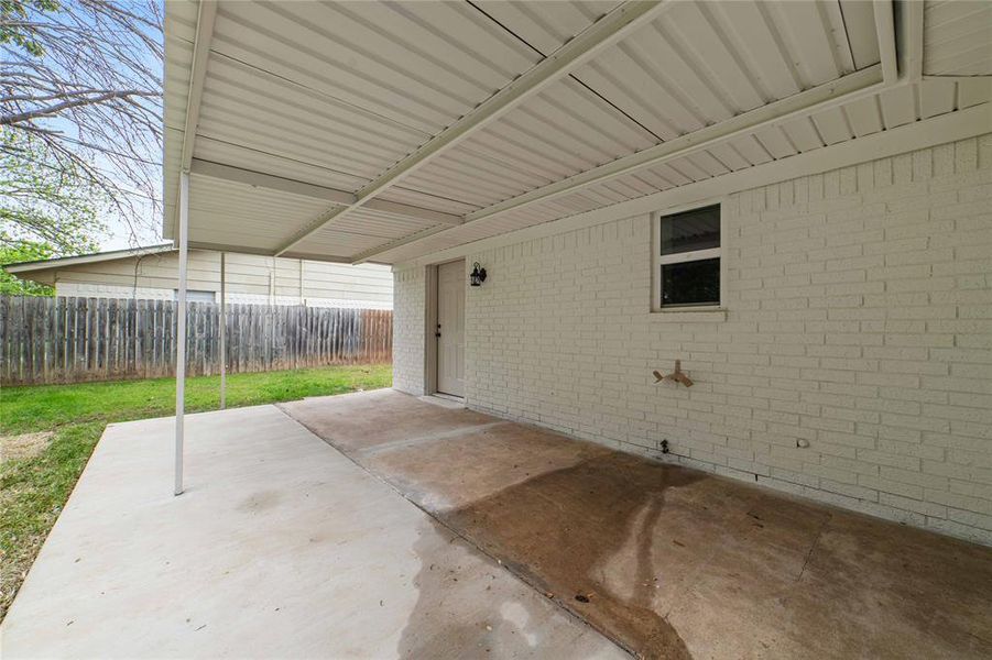 View of patio / terrace with fence View of patio / terrace with fence