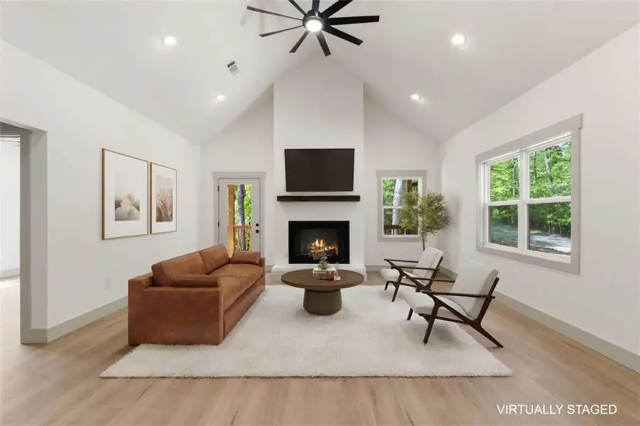 Furnished interior view inside a new home in , Ellijay (Image 6).