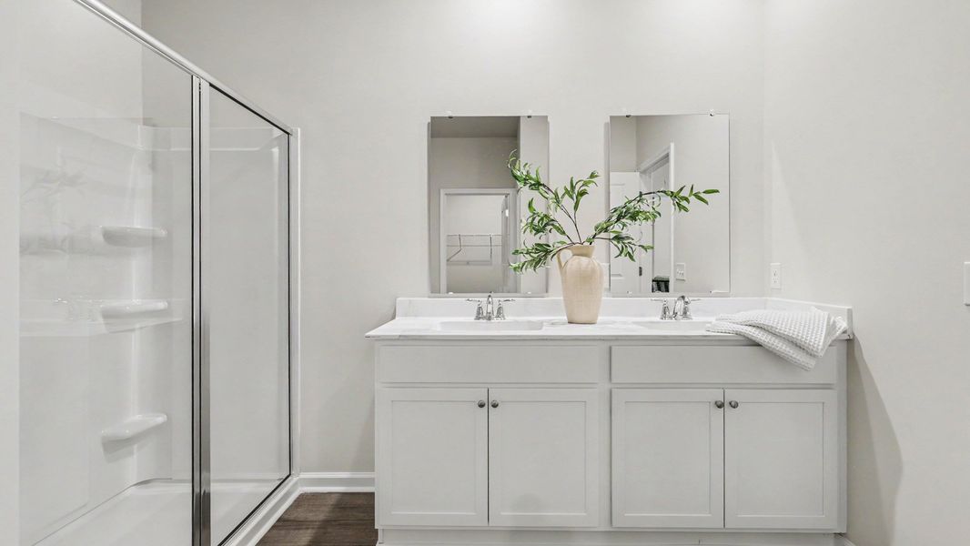 Furnished interior view inside a new home in The Bluffs at Mill Creek, Florence (Image 10).