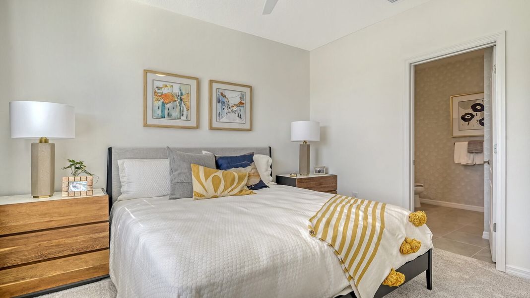Representative furnished interior of a home built from the Morgan by Neal Communities in Grand Park, Sarasota (Image 39).