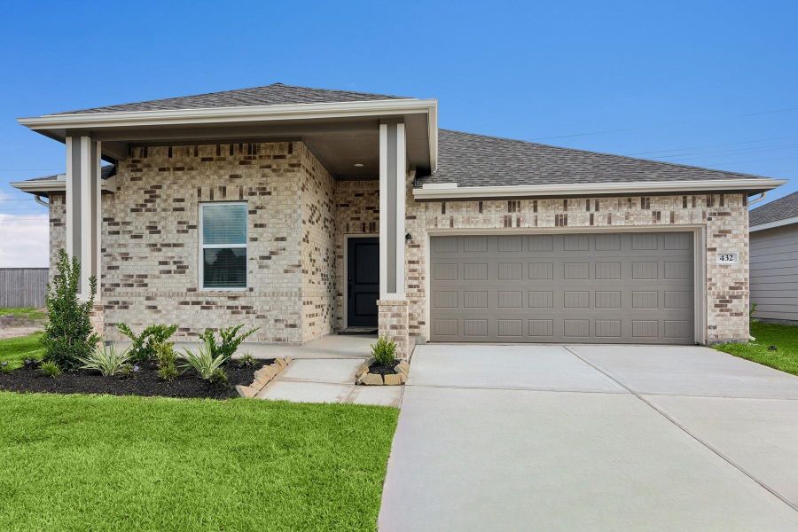 Charming Goldenrod II home design with elevation TA built by K. Hovnanian Homes in beautiful Reserve at Huntsville.
