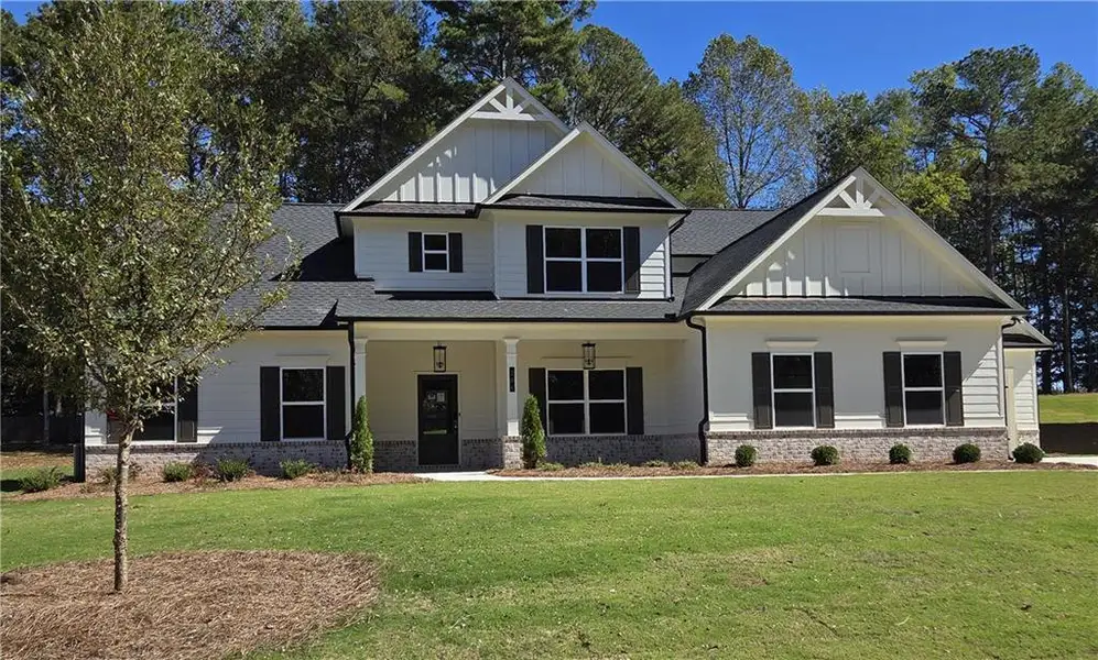 Front exterior of a home in the River Meadows community, located in Bethlehem, GA (Image 2).