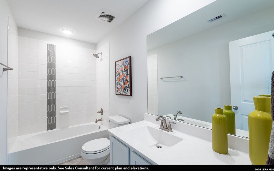 Furnished interior view inside a new home in Red Hawk Landing, San Antonio (Image 11).