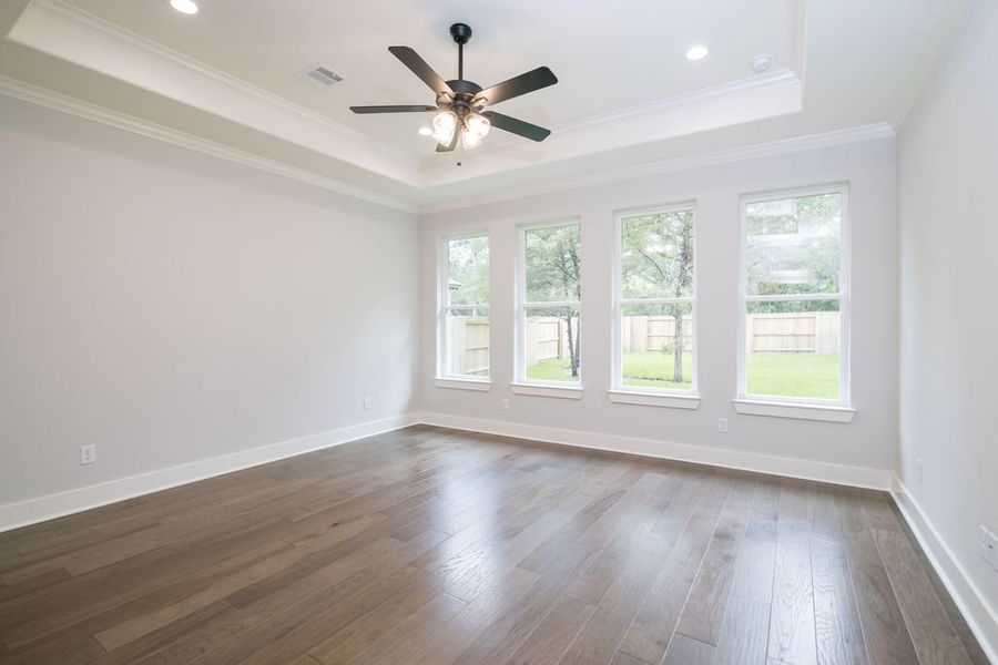 Representative unfurnished interior of a home built from the The Kaylee by Reece Homes in Pebble Creek, College Station (Image 45).