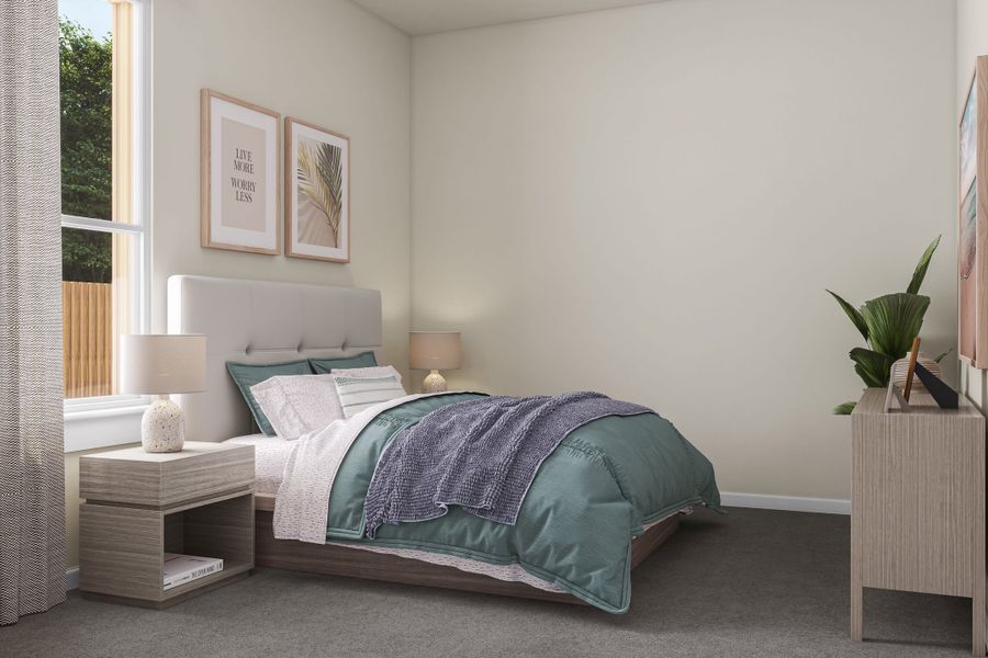 Representative furnished interior of a home built from the Rainey by Tri Pointe Homes in Lariat, Liberty Hill (Image 9).