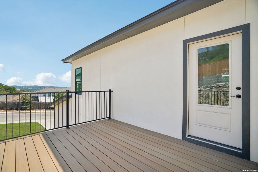 Exterior details and patio area of a home in , San Antonio (Image 28).