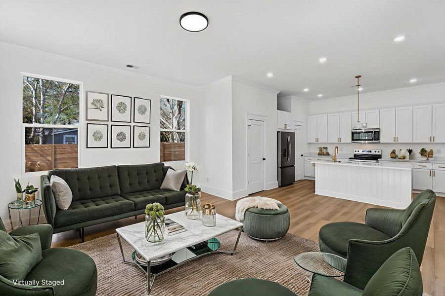 Furnished interior view inside a new home in , Summerville (Image 7).