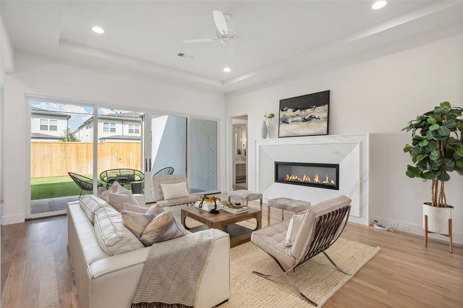 Furnished interior view inside a new home in , Dallas (Image 9). Furnished interior view inside a new home in , Dallas (Image 9).