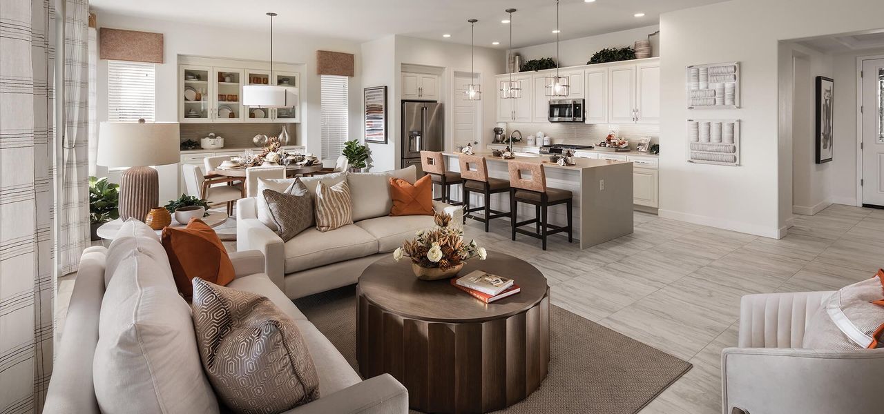 Representative furnished interior of a home built from the Reva by Robson Resort Communities in Robson Ranch Arizona, Eloy (Image 6).
