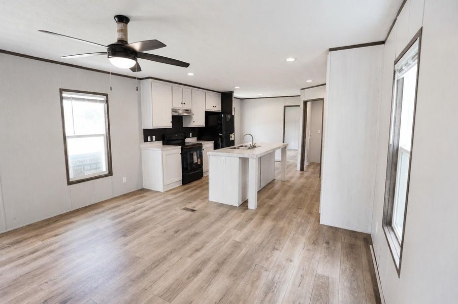Furnished interior view inside a new home in , Cleveland (Image 3).