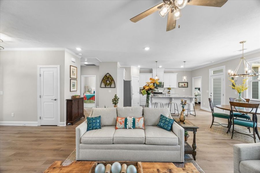 Furnished interior view inside a new home in Sinclair at Crawford Creek, Grovetown (Image 10). Furnished interior view inside a new home in Sinclair at Crawford Creek, Grovetown (Image 10).