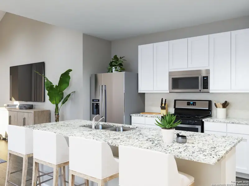 Furnished interior view inside a new home in Abbott Place, St. Hedwig (Image 10).