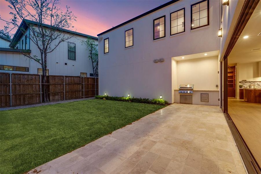 Exterior details and patio area of a home in , Dallas (Image 27). Exterior details and patio area of a home in , Dallas (Image 27).
