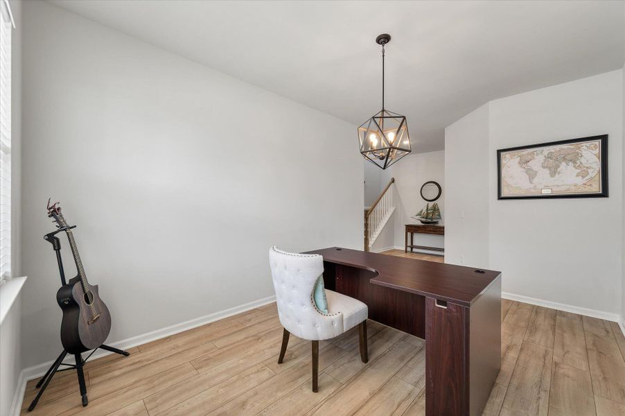 Furnished interior view inside a new home in Sweetgrass at Summers Corner, Summerville (Image 45).