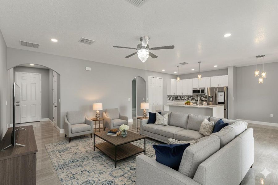 4 - 1 Family Room Staged