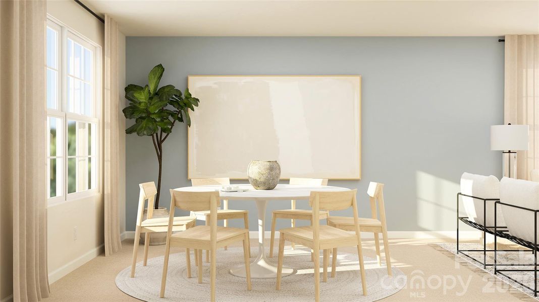 Furnished interior view inside a new home in Redhawk, Belmont (Image 10).