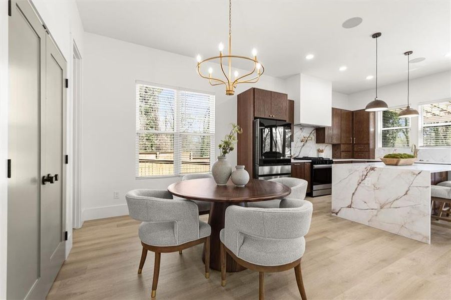 Furnished interior view inside a new home in , Atlanta (Image 14).