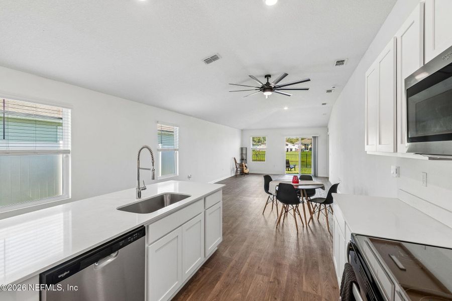 Furnished interior view inside a new home in Ravenswood Village, St. Augustine (Image 10). Furnished interior view inside a new home in Ravenswood Village, St. Augustine (Image 10).