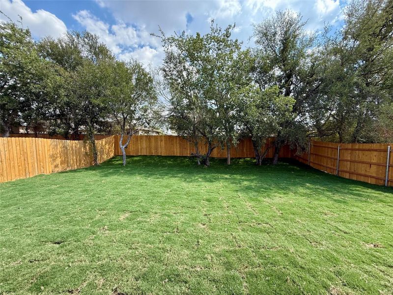 View of fenced backyard View of fenced backyard