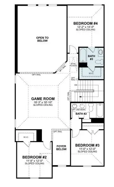 2D floor plan layout of this home in Marvida, Cypress, TX (Image 4).