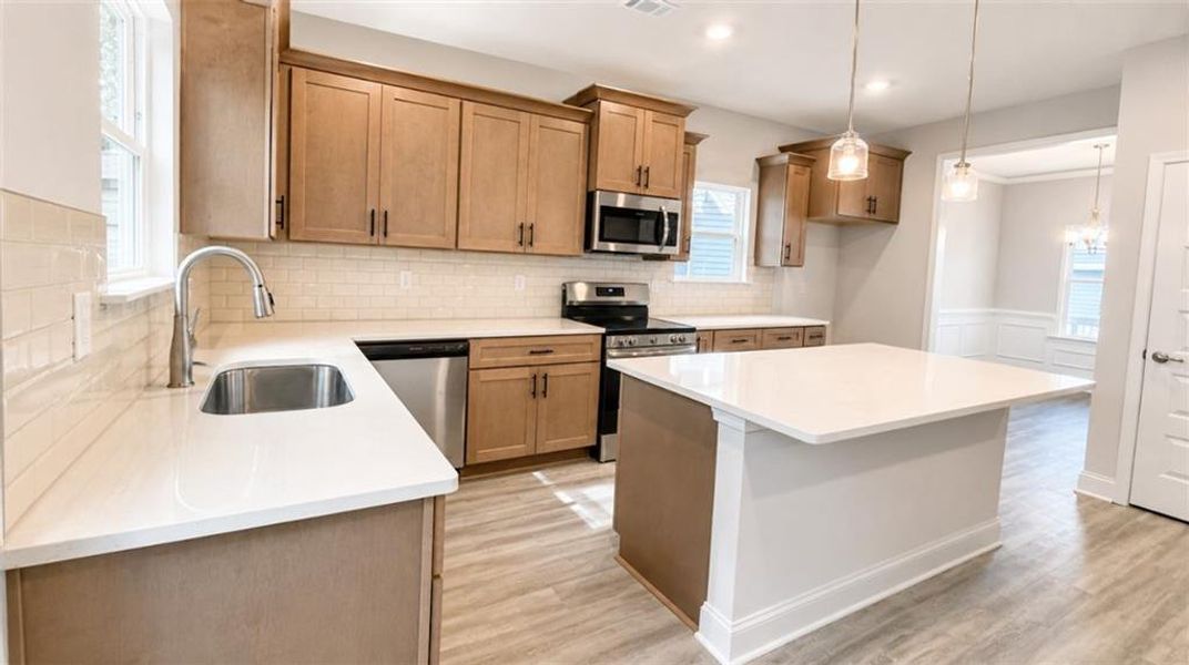 Furnished interior view inside a new home in Habersham Meadows, Demorest (Image 6).