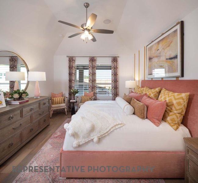 Furnished interior view inside a new home in Bridgeland, Cypress (Image 5).