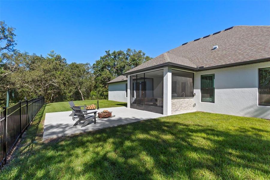 Exterior details and patio area of a home in Bella Terra, Hudson (Image 23). Exterior details and patio area of a home in Bella Terra, Hudson (Image 23).
