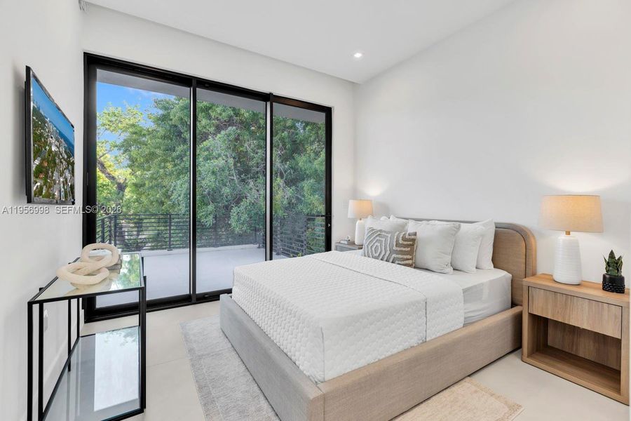 Furnished interior view inside a new home in , Miami (Image 3).