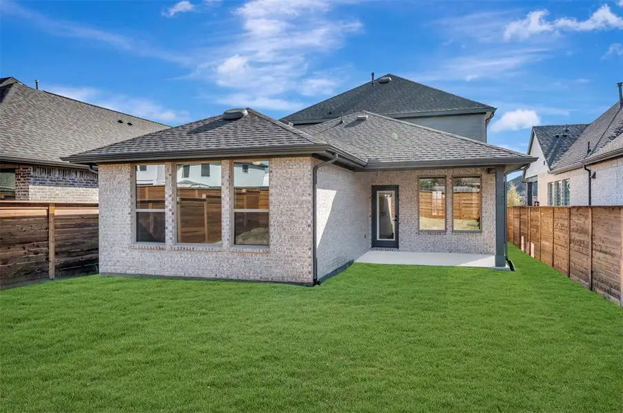 Exterior details and patio area of a home in Solterra - Garden Series, Mesquite (Image 3).