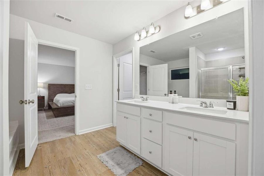 Furnished interior view inside a new home in Kingsley Creek, Lithonia (Image 34).