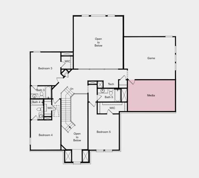 Additional Highlights Include: Media room, covered patio, and extended primary suite.