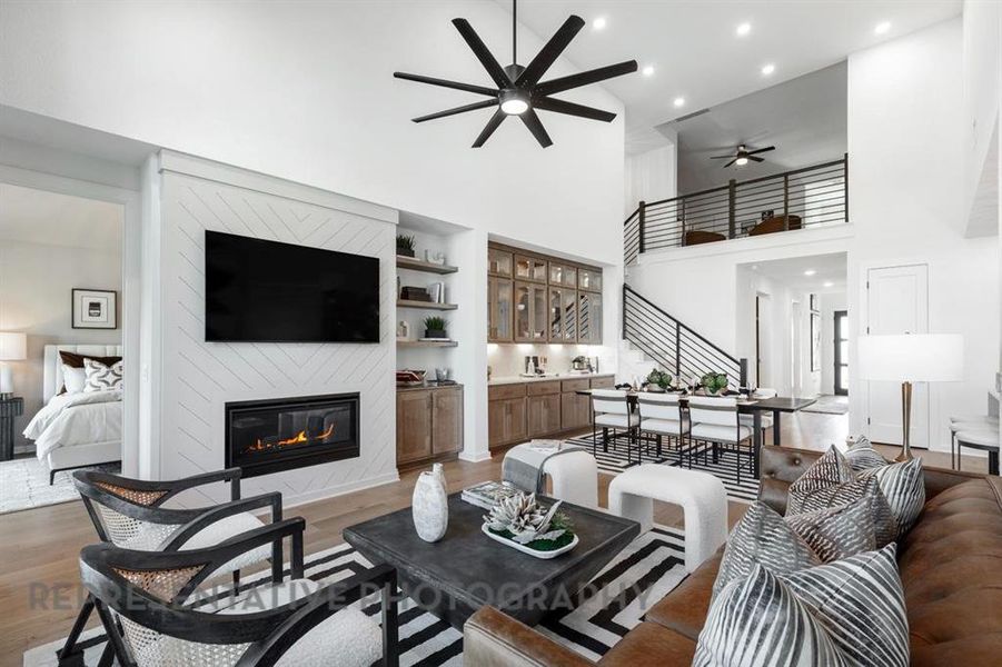 Furnished interior view inside a new home in Sonoma Verde: 60ft. lots, McLendon-Chisholm (Image 14). Furnished interior view inside a new home in Sonoma Verde: 60ft. lots, McLendon-Chisholm (Image 14).