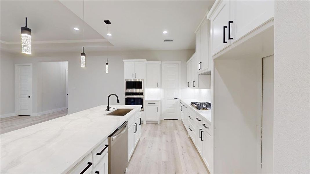Furnished interior view inside a new home in , Denton (Image 11).