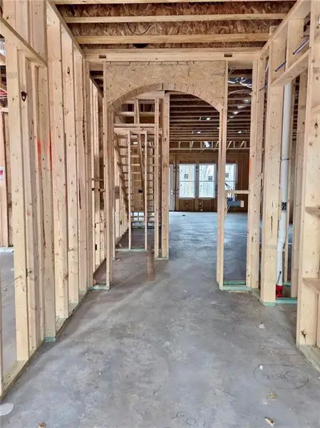 In-progress construction of a new home in , Waleska, GA (Image 3).