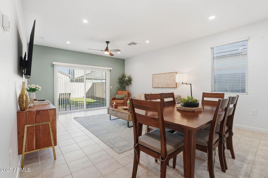 Dining and Living area